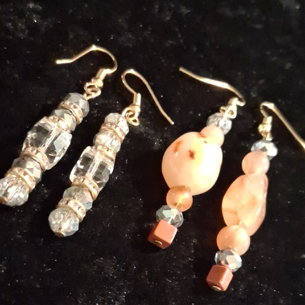 Crystal & Natural Stone Earrings